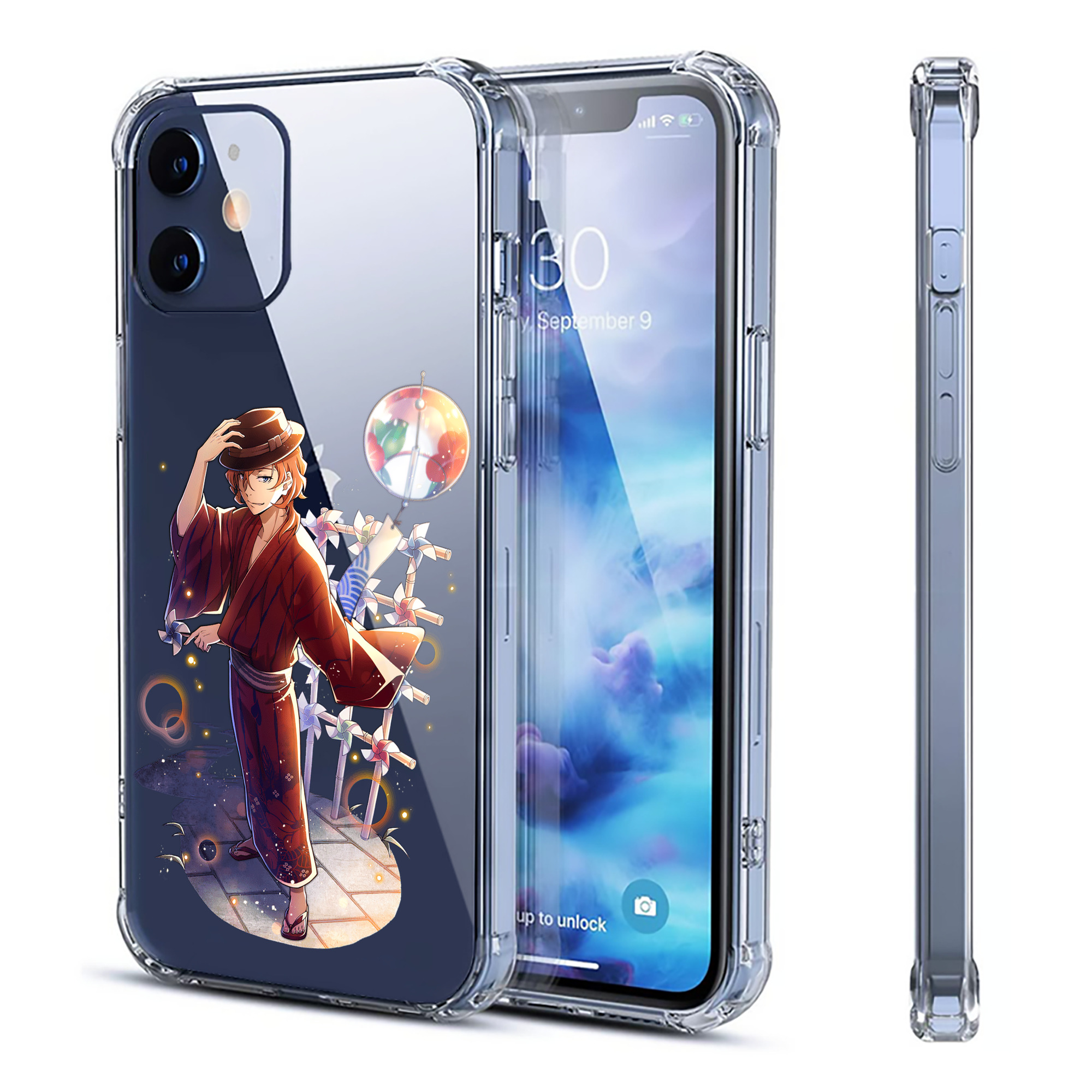 （画像用） 文豪ストレイドッグス Bungo Stray Dogs 【iPhone 12シリーズ対応】透明スマホケース（クリアソフトケース）